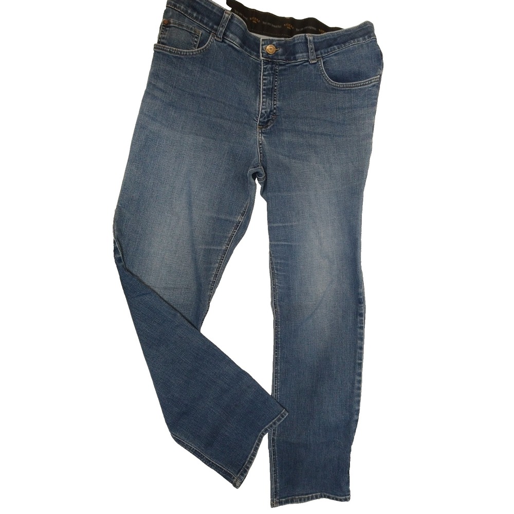WOMENS LEE RIDERS JEANS, 16W, SLIM STRAIGHT LEG‎